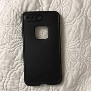 Black LifeProof case for 7/8 Plus iPhone